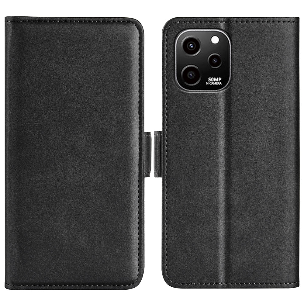 For Huawei nova Y61 4G PU Leather Cell Phone Cover Dual Magnetic Clasp Calf Texture Case Foldable Stand Wallet For Huawei nova Y61 4G PU Leather Cell Phone Cover Dual Magnetic Clasp Calf Texture Case Foldable Stand Wallet